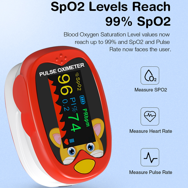 Pulse Oximeter Fingertip Rechargeable - USB充電付き指紋パルスオキシメータ,LEDディスプレイ付きデジタルオキシメータ,充電式フィンガー,血中酸素飽和度モニター,ki