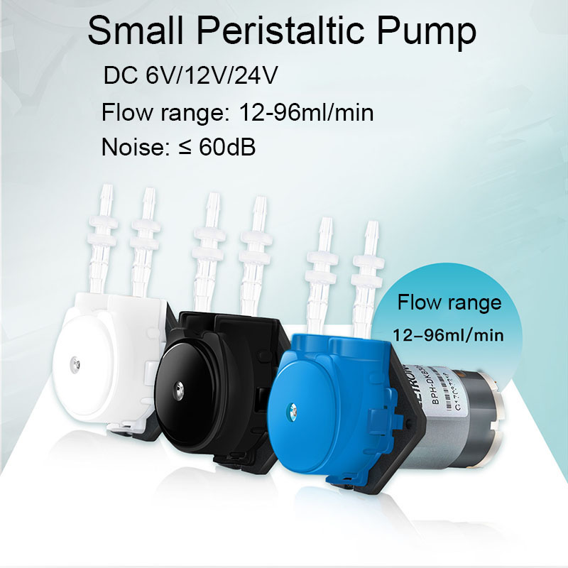 Mini Peristaltic Pump 12V - 小型蠕動ポンプ DC 6V/12V/24V ドージングポンプ マイクロ自吸式ウォーターポンプ コネクタ