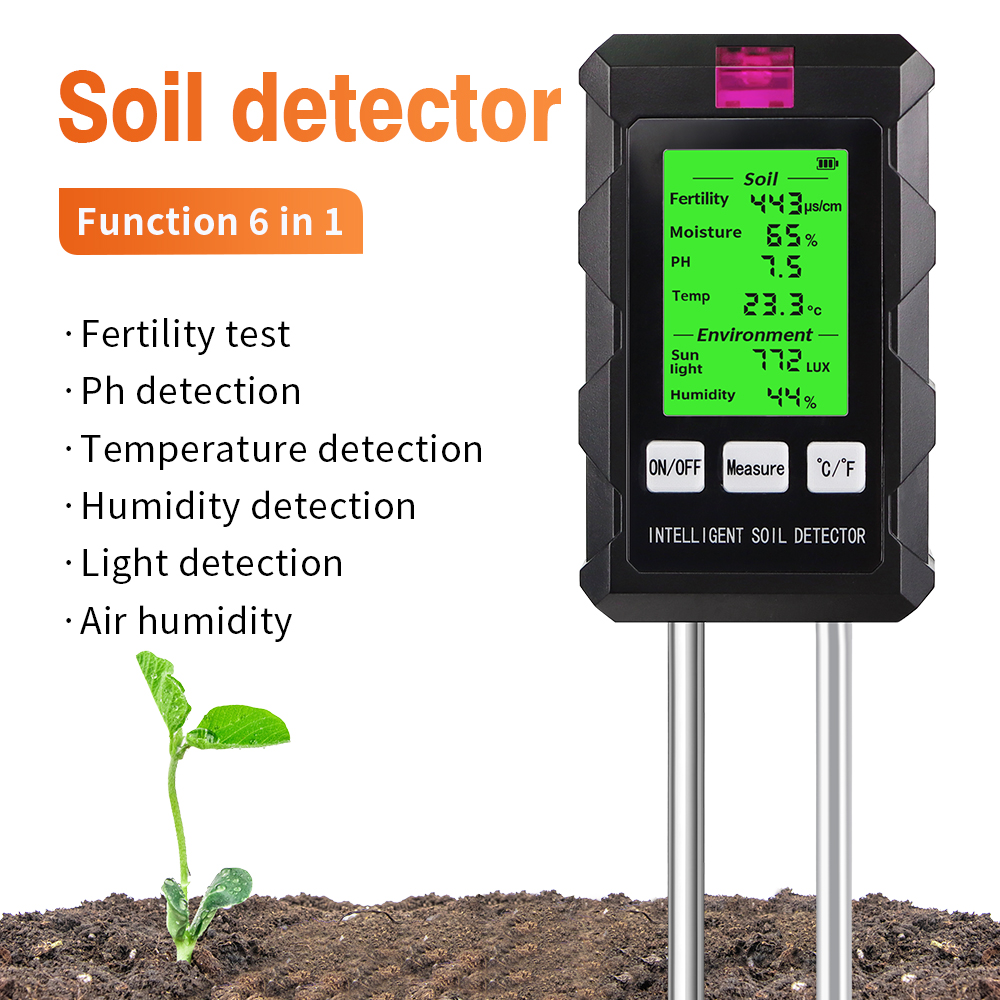 6 in 1 デジタル土壌テスター多機能土壌 PH 検出器水 - Ph Meter Digital Water Tester のレビューと価格